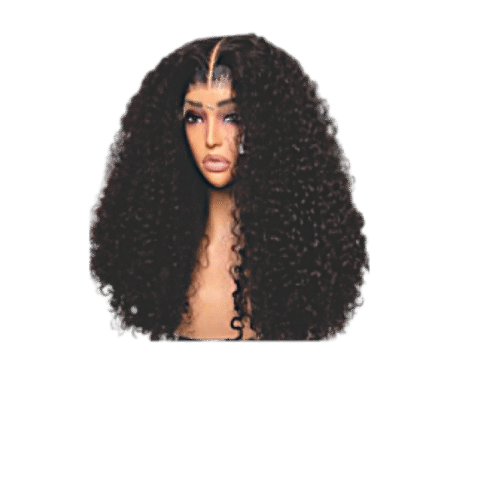 20-inch Burmese curls lace front wig made from virgin human hair