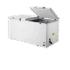 Skyrun 420L chest freezer with double door open