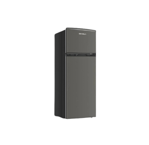 Skyrun BCD-138 Refrigerator – 138L Double Door (Black)