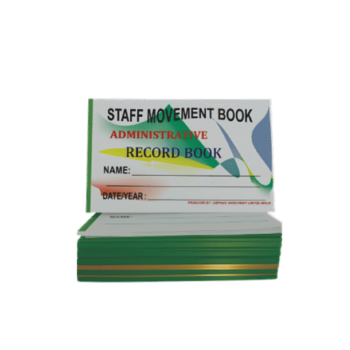 Staff Movement Register Book – In/Out Log Record