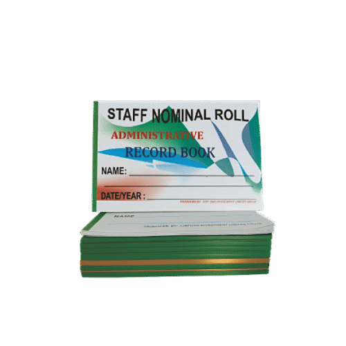 Staff Nominal Roll Book – Personnel Record Ledger