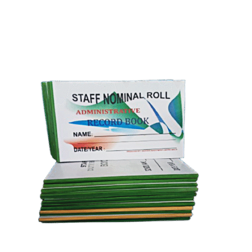Staff Nominal Roll Book – A4 hardcover school staff record register
