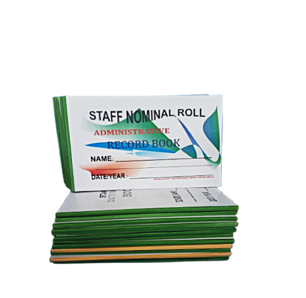 Staff Nominal Roll Book – A4 hardcover school staff record register