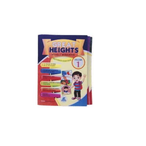 Great Heights Weekly Workbook cover for nursery and early primary students