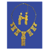 Ribbon Tassel Costume Jewelry Set (Necklace & Earrings)