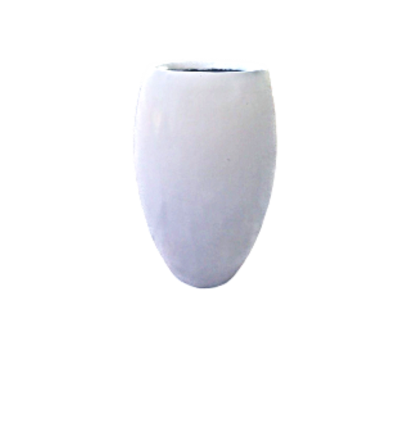 Giepong Oval Cement Planter, 25-inch tall cement oval pot