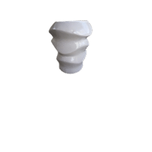 Giepong Spiral Wave Planter 18 inch tall with wave texture