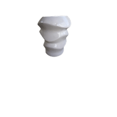 Giepong Spiral Wave Planter 18 inch tall with wave texture