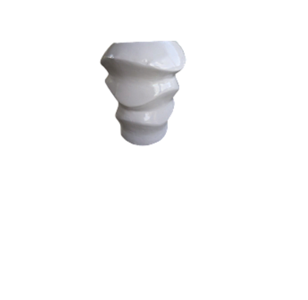 Giepong Spiral Wave Planter 18 inch tall with wave texture