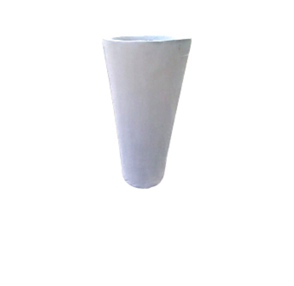 Giepong Tapered Cement Planter 29 inch tall, 14-13-9 proportions