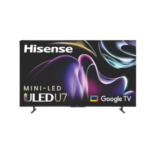 Hisense 55U7K 4K UHD Google TV screen