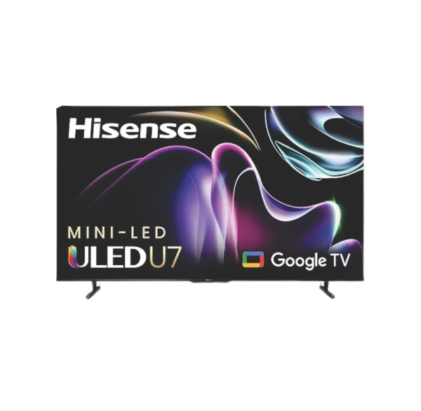 Hisense 55U7K 4K UHD Google TV screen