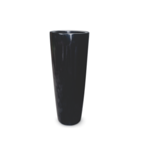Black fibre flower pot 28 inch tall tapered design – Giepong Abuja
