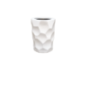 White faceted fibre flower pot 16 inch textured design – Giepong Abuja