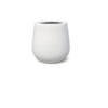 White Fiberglass Planter TBL 12,16,16(a) White rounded fibre flower pot 16 inch barrel design – Giepong Abuja