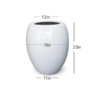 white Round Fibre Planter TBRBL 12,18,11,23 White tapered fibre pot 23 inch oval design – Giepong Abuja