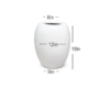 White egg shape fibre pot 16 inch rounded design – Giepong Abuja