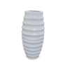 Tall white ribbed fibre pot 31 inch textured design – Giepong Abuja