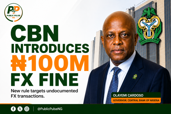 CBN Introduces ₦100m FX Fine for Undocumented Transactions