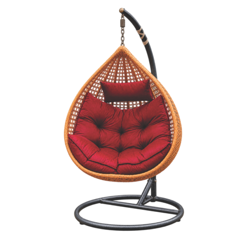 Hanging Egg Swing Chair with Stand and Cushion