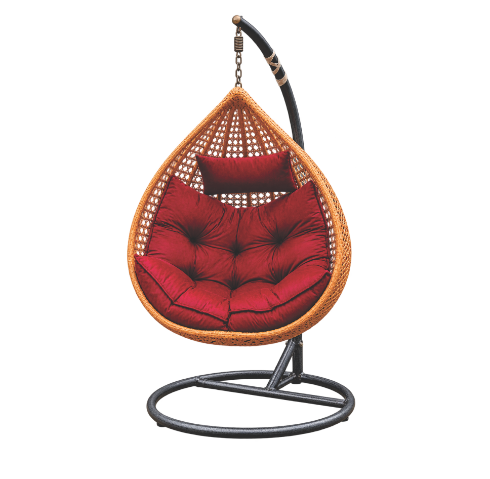 Hanging Egg Swing Chair with Stand and Cushion
